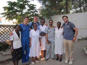 UBC medical students with the medical team in Mwanza, Tanzania.